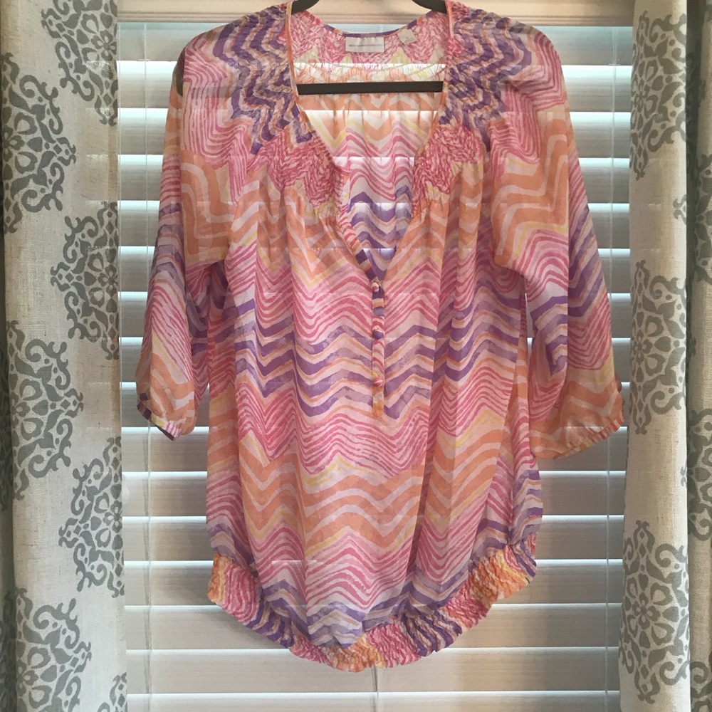 New York & Co. Pink Blouse